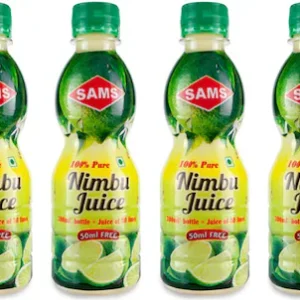 SAMS Nimbu Juice 300ml pack of 4 Instant Drink Juice With Source Of Vitamin C (4 x 0.3 L)