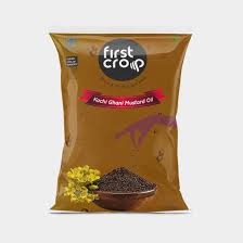 First Crop KACHI GHANI Mustard Oil Pouch  (1 L)