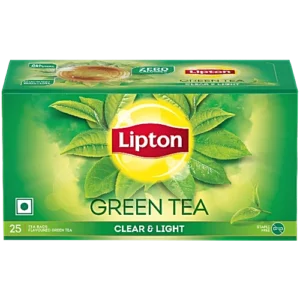 Lipton Clear & Light Green Tea, 32.5 g (25 Bags x 1.3 g Each)