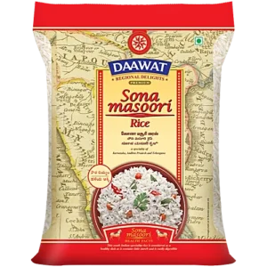 Daawat Sona Masoori Rice, 5 kg