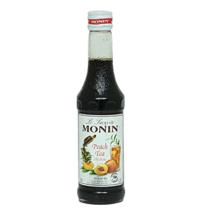 Monin Syrup - Peach Tea with Natural Tea Extracts, 250 ml Bottle