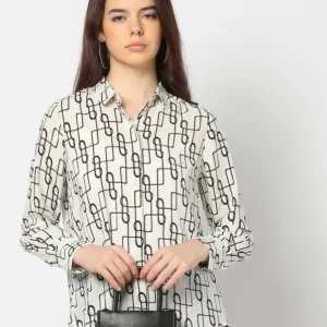 Women Geometric Print Regular Fit Shirt