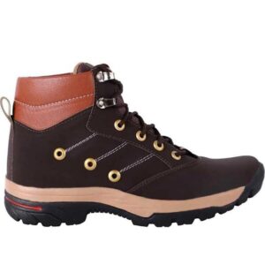 R Men's Quality Synthetic Lace-up Ankle Boot Shoes | Colour - BROWN |