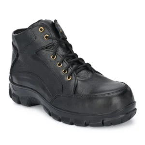 Armaduro Genuine Leather Steel-Toe Safety Shoes For Men (Black)