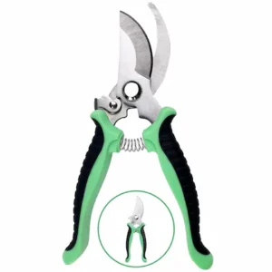 VRUNDAVAN CARE Garden Shears, Non-Slip Scissors with Locking Handle Plant Cutter For Home Gardening Scissors, Plant Branch Cutter For Tree Bypass Pruner (Manual)