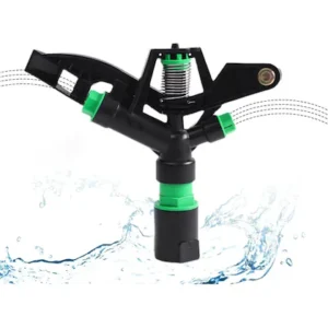 Cubent Double Nozzle Sprinkler - Garden Irrigation Sprinkler,Garden Lawn Irrigation Watering System, Controllable Angle Rotation CSG-B1006