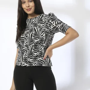 Women Floral Print Slim Fit Top