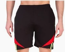 CONFIRTINO Men's Running Sports Shorts (Black)
