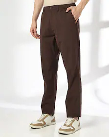 Men Seersucker Regular Fit Chinos