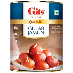 Gits Gulab Jamun - Open & Eat, No Added Preservatives, Colours & Flavours, 1 kg (16 pcs)