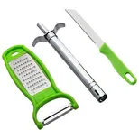 Petals Lighter Knife Peeler/Grater Combo, 3 pcs