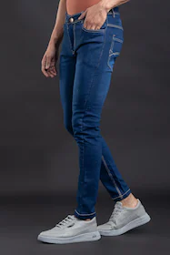 LZard Men BlueSlim Clean Look Stretch Jeans