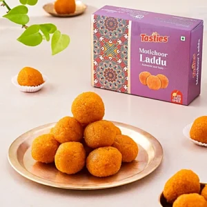 Tasties Motichoor Laddu Mithai / Sweet - Made With Desi Ghee, 200 g