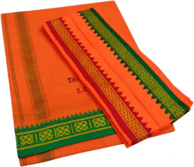 Truevelli orange Cotton Blend Dhoti Dhoti