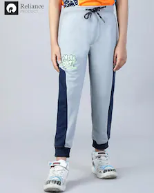Boys Colourblock Regular Fit Joggers