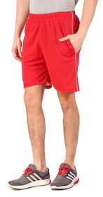 TEMPEST Men's Outdoor Quick Dry Lightweight Sports Red Shorts Zipper Pockets