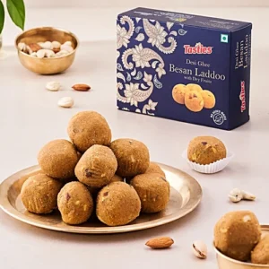 Tasties Besan Laddoo - Dry Fruits, Made With Desi Ghee, 200 g