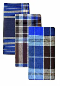 SUMAN TEX Men Multicolor Pure Cotton Lungi (Pack of 3)