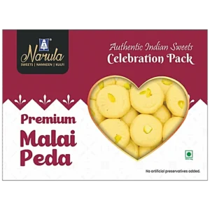 NARULA SWEETS Premium Malai Peda, 400 g Box
