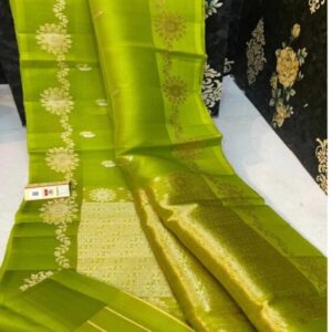 Z.N.S. BANARAS HANDLOOM STYLISH BANARASI GEORGETTE PATOLA WEDDING SAREE FOR WOMEN LK_33