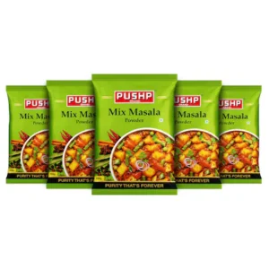 Pushp Brand Mix Masala Powder | 200g Pouch | Premium Spice Blend | Aromatic & Flavorful | Ideal for Curries, Tadka, & Seasoning (Pack of 5)