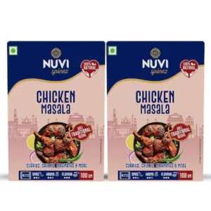 NUVI Spicez Chicken Masala Powder | 200gm | Preservatives & Chemicals Free | 100% Natural Premium Spices | Prepare Rich, Spicy & Aromatic Chicken Dishes with Authentic Flavour