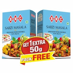 BMC Sabzi Masala 100g (PACK OF 2) Get EXTRA 50g Masala FREE | Natural & Pure Indian Spice Blend for Tasty Sabzis