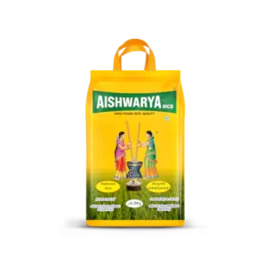 AISHWARYA BIYYAM - 5 Kg Rice Pack: Hand Pound Quality Sona Masoori Rice. High Protein & Fiber, Antioxidant, Chemical Free, Pesticides Free, Gluten Free, Traditional Heritage Rice