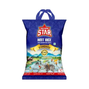 Southern Star Sona Masoori HMT Raw Rice 5 Kg | Naturally Aged | Lightweight Medium Grain | Ideal for Daily Meals, Pongal & South Indian Meals | Hygienically Packed | Direct from farms of Andhra Pradesh & Telangana