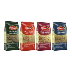 Manna Millets Combo pack of 4| Unpolished Millets| Siridhanya| Foxtail| Kodo| Little| Barnyard