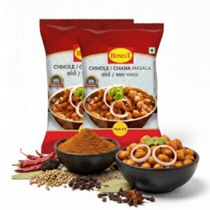 Honest Chhole/Chana Masala- 100gm, Indian Spices & Masala | Blended Spice ,No Added Colour | Vegetarian - 100g Pack of 2