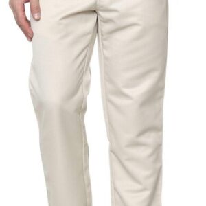 AD & AV Men Beige Solid Synthetic Single Casual Trousers