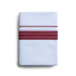VT | Men's 100% Cotton Dhoti 3.80 Mtr Dhoti - Dark Maroon