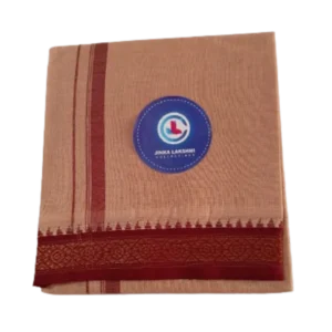 INKA LAKSHMI COLLECTIONS Handloom Small Borders Soft Cotton Zari Dhoti for Men 4-Meters(Pack of 1)