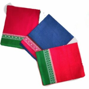 Danish Handloom Cotton 300 Gsm Bath Gamcha (Pack Of 3)