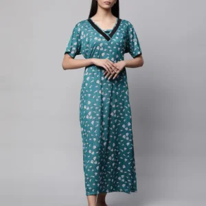 Printed V-Neck Nightie